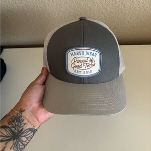 Marsh Wear Gray and Cream Trucker Hat
